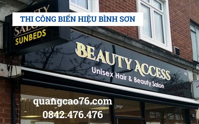 Thi công biển hiệu tại Bình Sơn