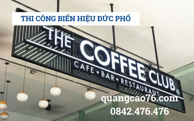 Thi công biển hiệu tại Đức Phổ