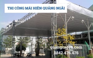 Thi công mái hiên tại Quảng Ngãi