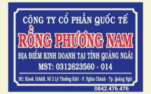 Thi công biển hiệu công ty mica tại Quảng Ngãi