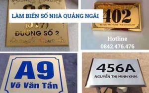 Làm biển số nhà tại Quảng Ngãi