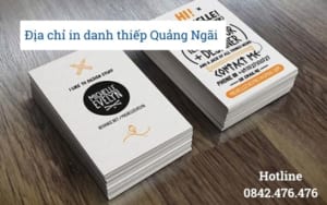 Địa chỉ in danh thiếp tại Quảng Ngãi