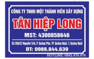 Các thông tin cần hiển thị biển hiệu công ty