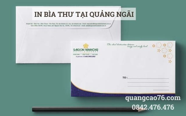 In bìa thư tại Quảng Ngãi