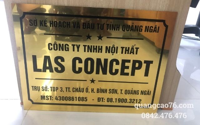 Thi công bảng hiệu công ty alu tại Quảng Ngãi