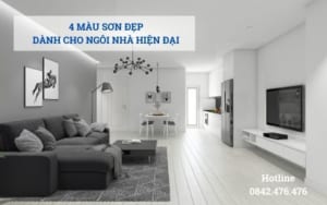 4 màu sơn đẹp cho ngôi nhà hiện đại