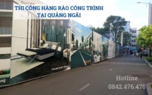 Thi công hàng rào công trình tại Quảng Ngãi