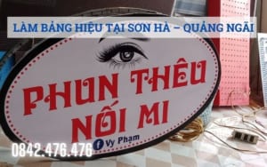 Làm bảng hiệu tại Sơn Hà - Quảng Ngãi