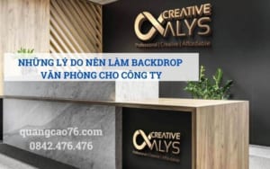 Những lý do nên làm backdrop cho văn phòng công ty