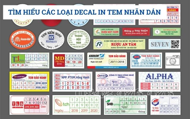 Tìm hiểu về các loại decal tem nhãn dán