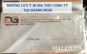 NHỮNG LƯU Ý KHI IN BÌA THƯ TẠI QUẢNG NGÃI