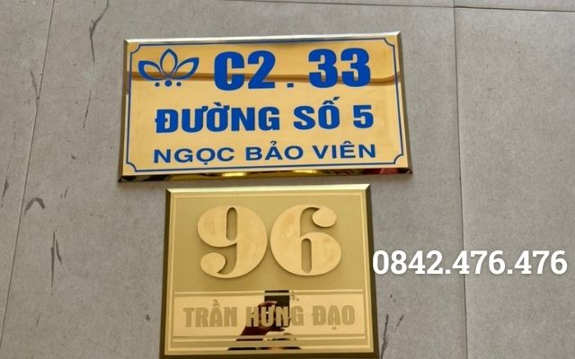 Số nhà inox đẹp tại Quảng Ngãi