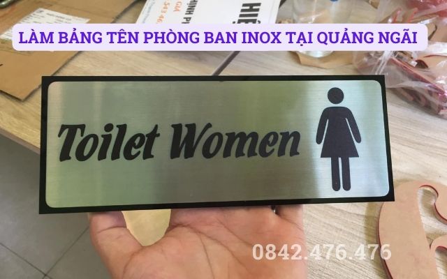 LÀM BẢNG TÊN PHÒNG BAN INOX TẠI QUẢNG NGÃI