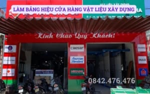 LÀM BẢNG HIỆU CỬA HÀNG VẬT LIỆU XÂY DỰNG TẠI QUẢNG NGÃI