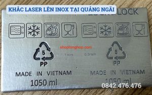 KHẮC LASER LÊN INOX TẠI QUẢNG NGÃI